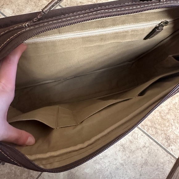 Joseph Abbboud leather briefcase messenger bag - Picture 4 of 4